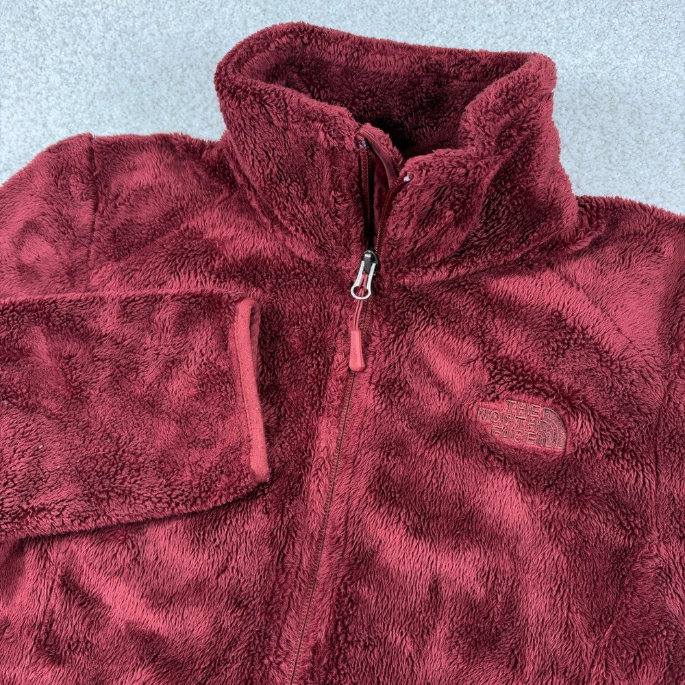 The North Face Osito Fleece Jacket Women S Red Full Zip High Pile Soft 01710